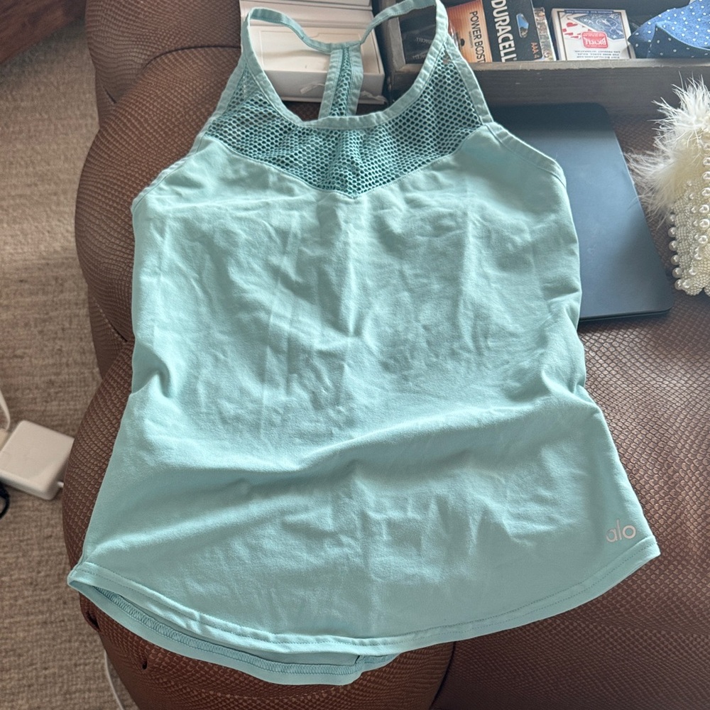 Alo Light Blue Tank Top